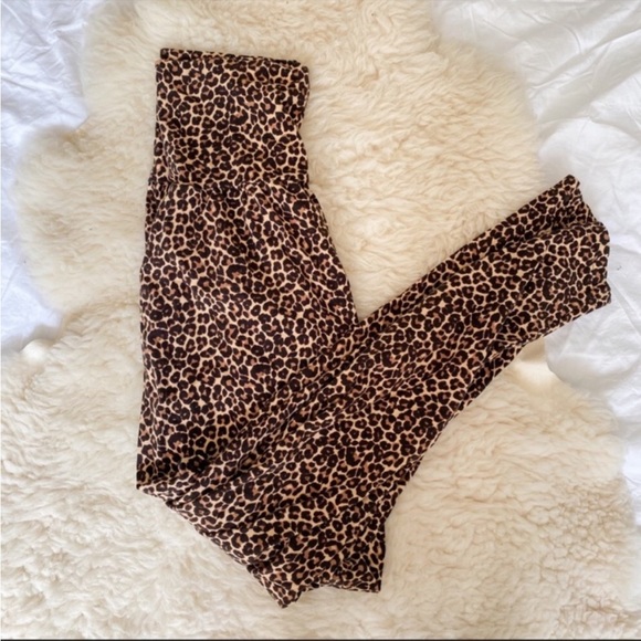 SOLD-American Apparel Cheetah Print Harem Pants - Picture 4 of 6